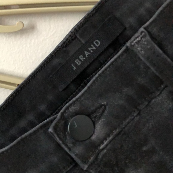 JBRAND Maria Coated Galactic Black 
High Rise Stretch Skinny Jeans - Picture 4 of 9